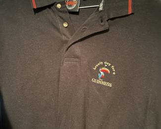 Guiness Men's Black Polo - Size Large
