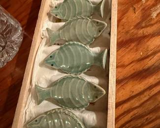 Set of 6 Fish Shaped Chopsticks Holders