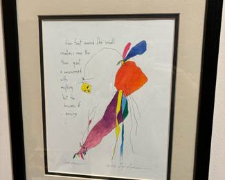 Framed & Matted Print "Quite Dancer" by Brian Andreas 
