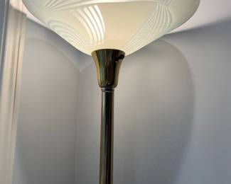 Brass Torchiere Floor Lamp
