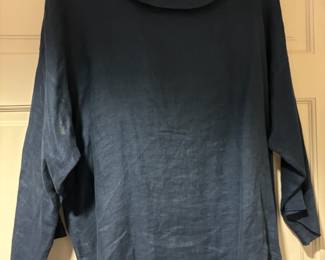 Puro Lino Blue Linen Long Sleeve Shirt - Made in Italy