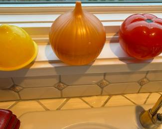 Lemon Shaped Lemon Saver Contianer, Onion Shaped Onion Saver Container, Tomato Shaped Tomato Saver Container