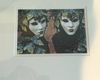 Framed and Matted Venice Carnival Photography