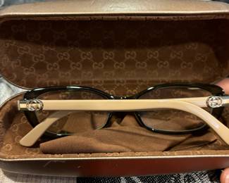 Gucci Green/Tan Eyeglasses