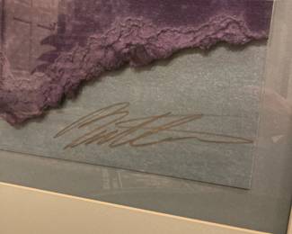 Framed & Matted Mixed Media Artwork "Eastern Dream" by Butler