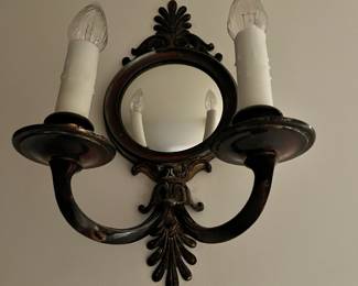 Double Wall Sconce Lamp with Mirror