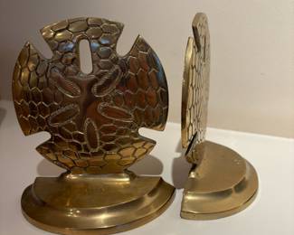 Brass Sand Dollar Bookends 