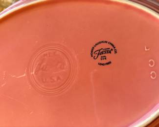 Fiesta Ware Large Pink Oval Platter