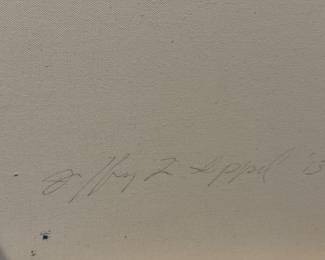 "Autumn," Mixed Media on Canvas, Signed on Back By Artist Jeff Sippel. Measures 46" W x 54" H. Photo 3 of 3. 