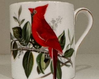 Royal Tuscan Audubon Bird Collection Fine Bone China Demitasse Cup & Saucer, Cardinal Motif (Only 1). Photo 1 of 2. 