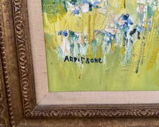 "Le Genets," Yolande Ardissone Oil on Canvas. Canvas Measures 29" W x 24" H. Photo 3 of 5.