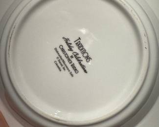 Christopher Radko Holiday Celebrations Soup Bowl (Only 1). Photo 2 of 2. 