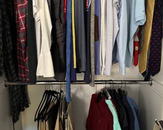 Sample of Men's Clothes. 