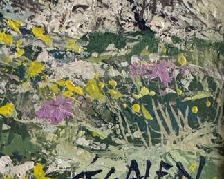 Oil on Canvas Signed By Artist, Jean Pierre Segalen. Canvas Measures 31" W x 26" H. Photo 3 of 3. 