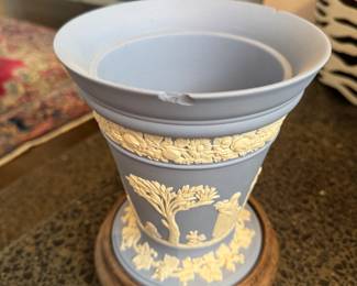 Wedgwood Jasperware Chipped Vase. Photo 2 of 3. 