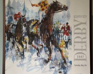 2007 Kentucky Derby Poster -- Official Art of the 133rd Kentucky Derby by Misha Len. 