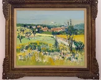 "Le Genets," Yolande Ardissone Oil on Canvas. Canvas Measures 29" W x 24" H. Photo 1 of 5.