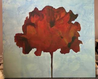 "Autumn," Mixed Media on Canvas, Signed on Back By Artist Jeff Sippel. Measures 46" W x 54" H. Photo 1 of 3. 