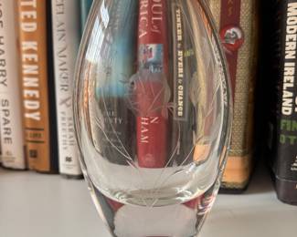 Small Crystal Bud Vase. 