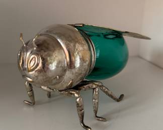 Art Deco English Silver Plate Honey Bee Pot. Photo 1 of 2. 