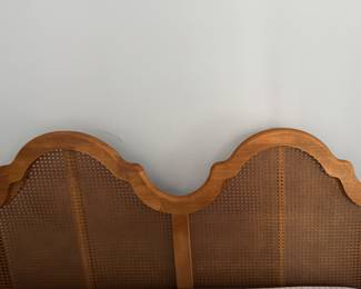 Full Size Bedding, Mattress & Cane Headboard. Headboard Measures 55" W x 51" H. Photo 2 of 2. 