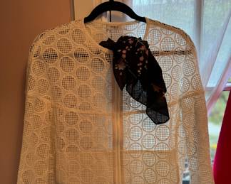 Akris Punto Dropped Lack Zip Front Jacket.  Photo 1 of 2. 