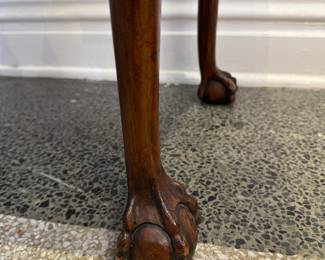 Antique Chinese Chippendale Scholar's Leather Top Writing Desk. Measures 30" W x 16" D x 36" H. Photo 6 of 6. 