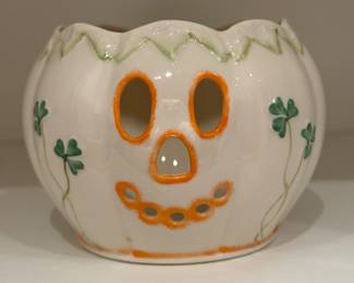 Belleek Halloween Votive. Photo 1 of 2.