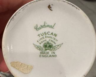 Royal Tuscan Audubon Bird Collection Fine Bone China Demitasse Cup & Saucer, Cardinal Motif (Only 1). Photo 2 of 2. 