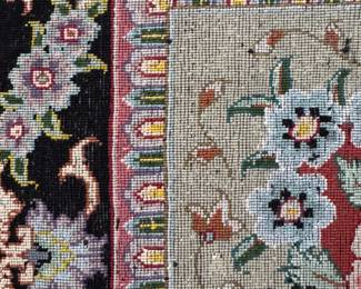 Vintage Silk Tabriz Rug. Measures 10' 2" x 6' 7". Photo 6 of 6. 