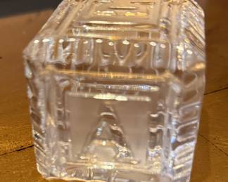 Waterford Crystal Alphabet Block. 