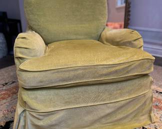 Pair of Brunschwig & Fils Slipcovered Club Chairs. Each Measures 32" W x 38" D. Photo 1 of 3. 