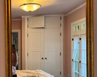 Gilt Wood Mirror. Measures 31" x 40". 