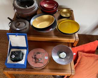 Theses nesting tables are sold.