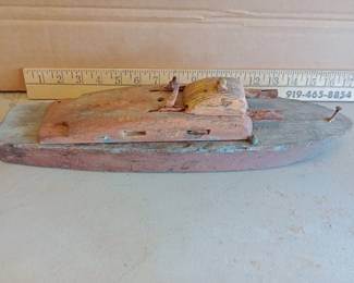 awesome old boat toy out of wood