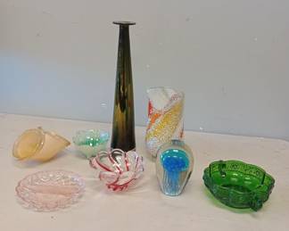 art glass collection.