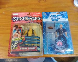 Vintage wrestling action figures