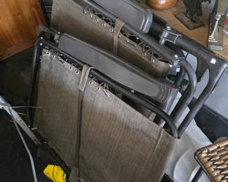 2 new with tags folding patio chairs