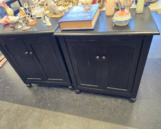 two matching cabinets