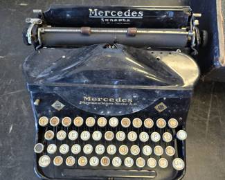 Vintage Mercedes typewriter