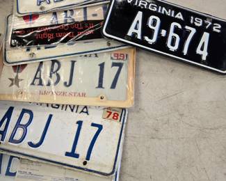 vintage license plates