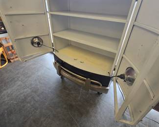 VW bug cabinet with working lights