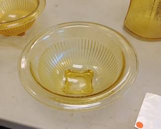Yellow depression glass