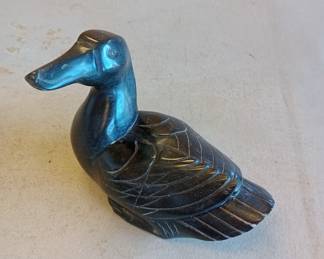 soapstone carved duck