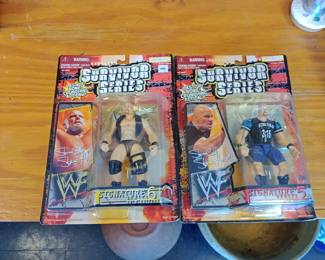 Vintage wrestling action figures