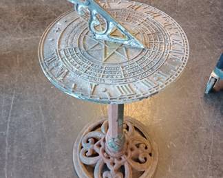 cast iron sun dial