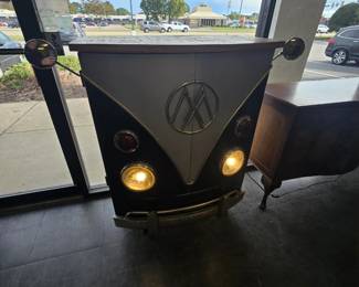 VW bug cabinet with working lights