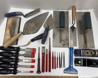 Assorted Masons and Carpenters Tools