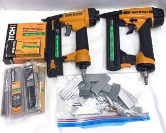 Bostitch Pneumatic Staple Gun And Brad Nailer W Nails Staples