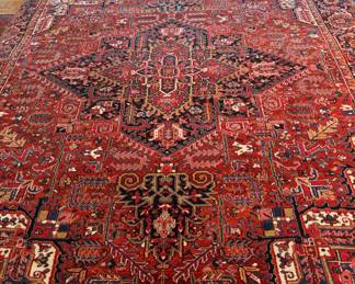 Top quality Persian Heriz with gorgeous colors size is 
13.4 by 10.5 ft
